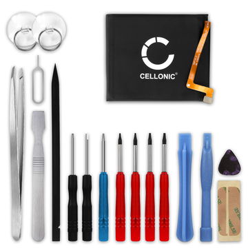CELLONIC Udskiftning af mobil batteri til Nokia 9 PureView + 17-værktøjs reparationssæt til telefoner - HE354 3250mAh