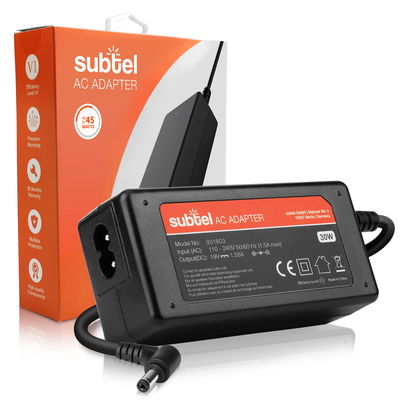 Oplader til Acer Aspire One ZG5,D255,722,D270 / Dell Inspiron Mini 10,12 Laptop / Notebook - 19V 30W LiteOn PA-1300-04 AC Adapter Netforsyning 2.6m Opladningskabel