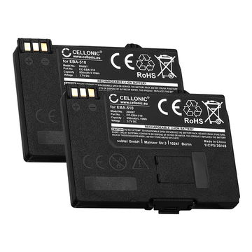 2x Battery for Siemens Gigaset SL55, SL2, SL560, SL550, MC60, C55, M55, S55, A55 EBA-510 (850mAh, 3.7V) from CELLONIC