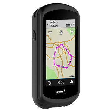 subtel Silikone Case til Garmin Edge 1030 / Edge 1030 Plus Cover - Beskyttende Bumper Shell Skin Shockproof Rubber Housing for GPS SatNav Sat Navi Navi - Sort