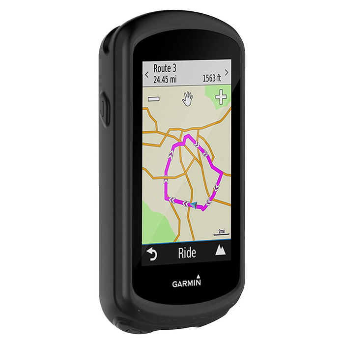 subtel Silikone Case til Garmin Edge 1030 / Edge 1030 Plus Cover - Beskyttende Bumper Shell Skin Shockproof Rubber Housing for GPS SatNav Sat Navi Navi - Sort