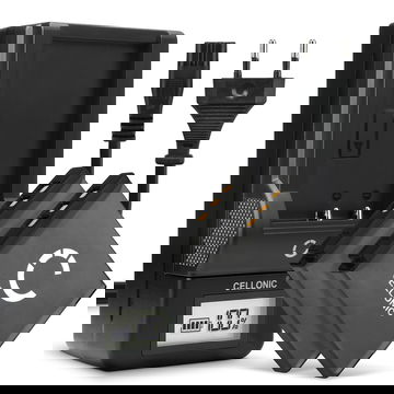 2x CELLONIC Camera Battery for Fujifilm Fuji X10 X20 XF1 XP200 XP150 XP100 Instax SQ10 Instax Share SP-3 F100ER F550EXR F600EXR Replacement NP-50 NP-50A Battery 700mAh Backup + Charger