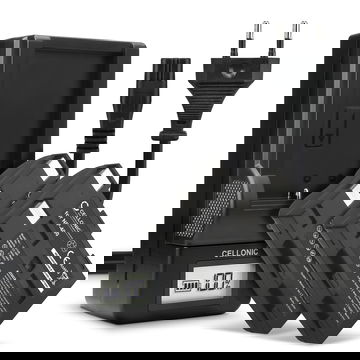 2x CELLONIC Camera Battery for Konica Minolta Maxxum 7D Dynax 5D Dynax 7D DiMAGE A2 DiMAGE A1 Maxxum 5D Replacement NP-400 Battery 1600mAh Backup + Charger NP-400