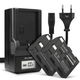 2x Batteri 1600mAh + Oplader