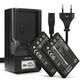 2x Batteri 1180mAh + Oplader