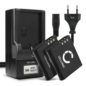 2x Kamera batteri til Ricoh GR III G900 G900SE GR IIIx WG-6 - Udskift DB-110 batteri + Oplader ekstra batteri