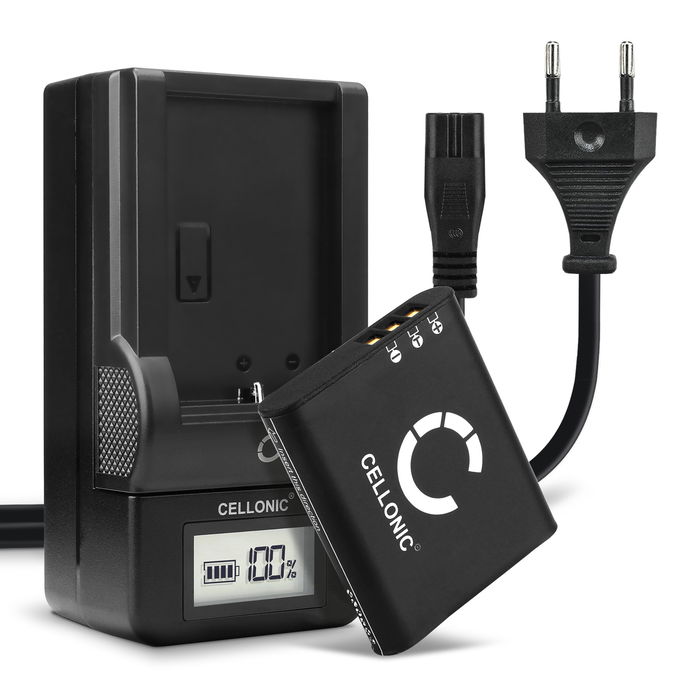 2x CELLONIC Camera Battery for Ricoh GR III G900 G900SE GR IIIx WG-6 Replacement DB-110 Battery 1100mAh Backup + Charger 