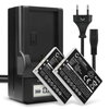 2x Batteri 600mAh+ Oplader
