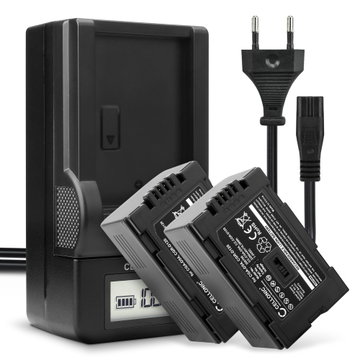2x Kamera batteri til Panasonic AG-DVX100 NV-GS11 NV-DS60 NV-GS1 NV-DS27 NV-DS29 NV-MX500 NV-DA1 NV-DS15 - Udskift CGA-D54 CGR-D120 -D220 batteri + Oplader ekstra batteri