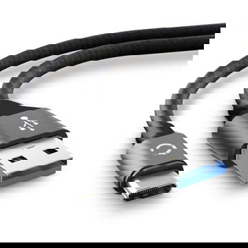 Universal USB A til USB C-kabel til hovedtelefoner, kameraer, mobiltelefon og smartphone, tablet, smartwatch og meget mere - opladnings- og datakabel 2 m grå