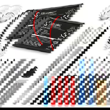 2x Battery til Sony PlayStation 4 Dualshock 4 Wireless Controller (Version 2) 1000mAh 3.6V - 3.7V + Værktøj Set fra CELLONIC