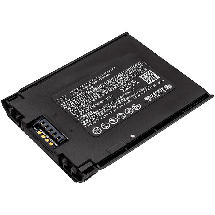 Battery til Zebra TC51, TC52, TC510, TC510K, TC51HC, TC56, TC57 4200mAh 3.7V fra CELLONIC
