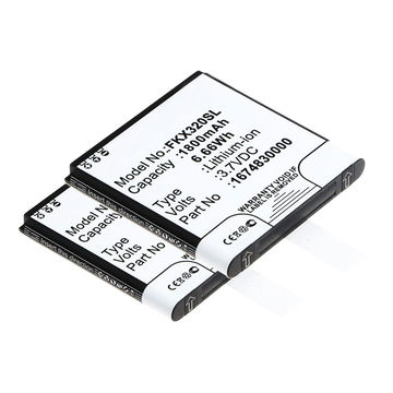 2x subtel GPS Batteri til Falk IBEX 25 IBEX 32 1675210000 1800mAh SatNav nyt Navigationsbatteri