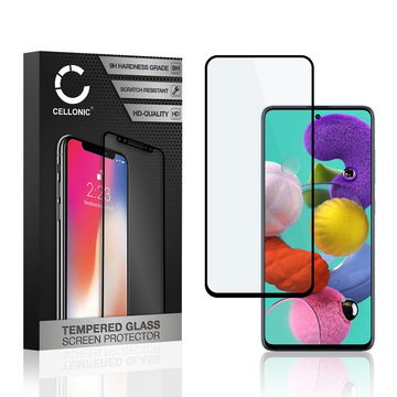 Skærmbeskytter glas til Samsung Galaxy A51 (SM-A515) - Tempered Glass (HD kvalitet / 3D Full Cover / 0,33mm / 9H)