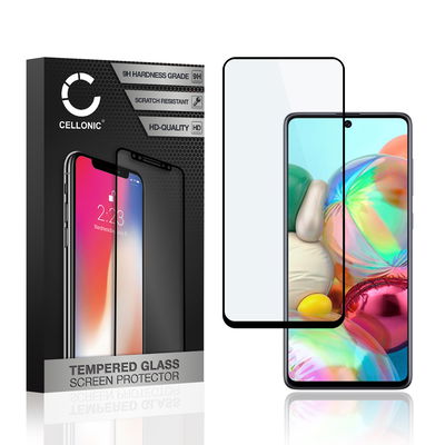 Skærmbeskytter glas til Samsung Galaxy A71 (SM-A715) - Tempered Glass (HD kvalitet / 3D Full Cover / 0,33mm / 9H)