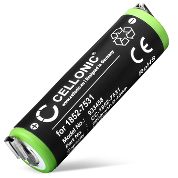 Batteri til Moser 1852-7531 (2000mAh, 1.2V) fra CELLONIC