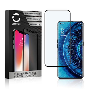 Skærmbeskytter glas til Oppo Find X2 / Find X2 Pro - Tempered Glass (HD kvalitet / 3D Full Cover / 0,33mm / 9H)