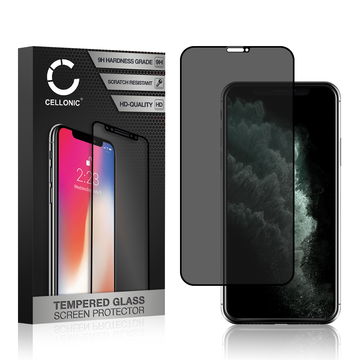 Skærmbeskytter glas til Apple iPhone 11 Pro - Tempered Glass (HD kvalitet / Privacy Filter / 0,33mm / 9H)
