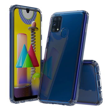 subtel Mobilcover for Samsung Galaxy M31 (SM-M315) TPU Beskyttende Bumper Hardshell Back Cover Hardcase - Gennemsigtig
