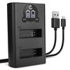 Dobbeltoplader + USB Kabel