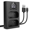 Dobbeltoplader + USB Kabel