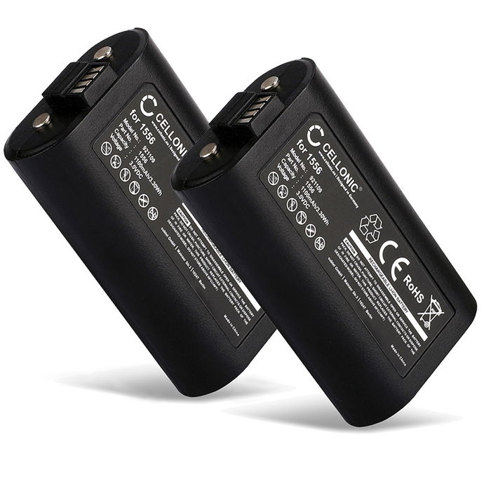 2x Batteri til Microsoft Xbox One Controller Skift Batteri 1100mAh Accumulator Akku