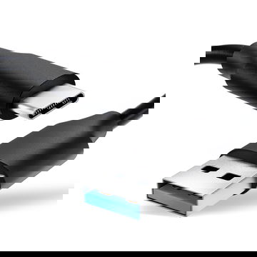 USB Controller Charger Cable for Xbox Series S Controller, Xbox Series X Controller, Xbox One Elite Controller 1,0m Long Fast Charging 3A Gaming Console Wire PVC - Sort