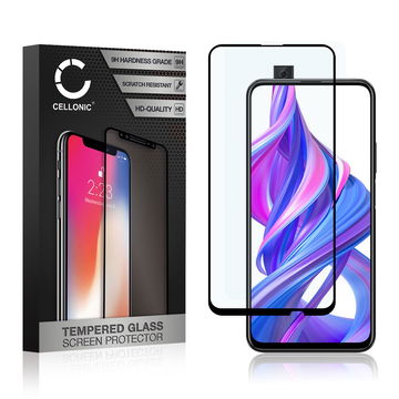 Skærmbeskytter glas til Honor 9X / 9X Pro - Tempered Glass (HD kvalitet / 3D Full Cover / 0,33mm / 9H)