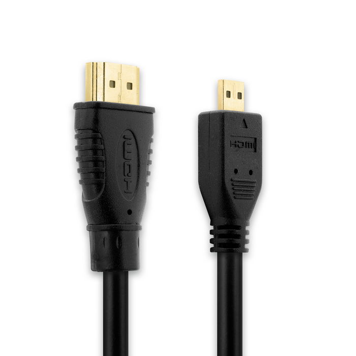 Micro HDMI Type D Kabel til Pentax K-1 K-1 II K-3 K-70 K-S1 K-S2 MX-1 Q-S1 Q10 Q7 WG-10 WG-3 WG-3 GPS X-5 X90 XG-1 TV, DVD, Blu-Ray, Kamera, Skærm - 3m Micro HDMI Type D til HDMI Standard (Type A) Ledning