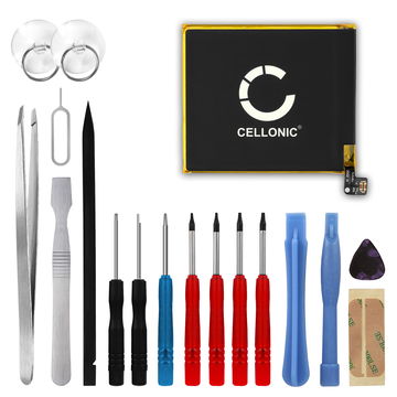 CELLONIC Udskiftning af mobil batteri til Oppo Reno 2 / Reno 2Z + 17-værktøjs reparationssæt til telefoner - BLP735 3900mAh