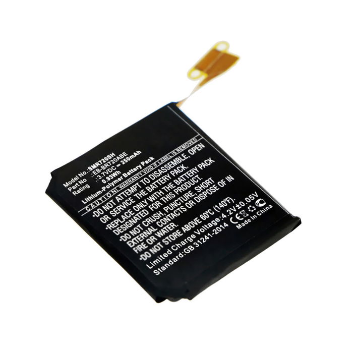 Smartwatch Batteri til Samsung Gear S2 (SM-R720) / Gear S2 Classic (SM-R732) - EB-BR720ABE 250mAh udskiftsningsbatteri