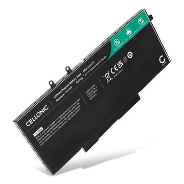 Batteri til Dell Latitude 14 5400 Series, 5400, 14 5410 Series, 14 5500 Series, 5510 Precision 3540 Series, 3540, Inspiron 15 7590 Bærbar computer - 8000mAh 7.6V 