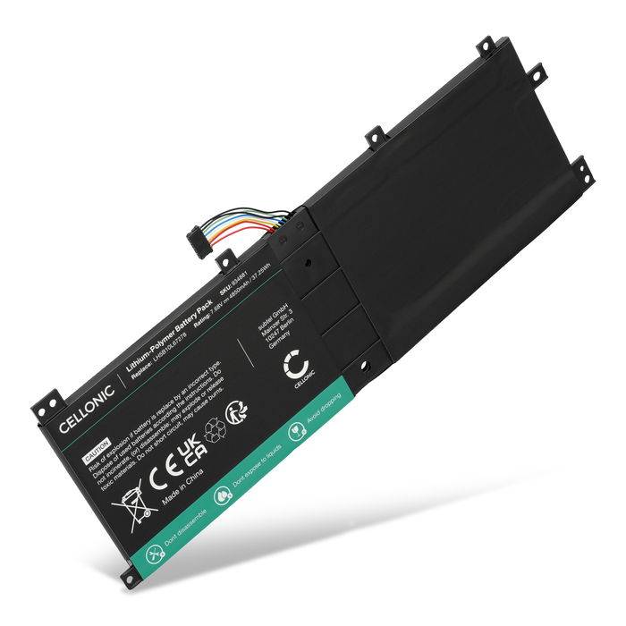 Batteri til Lenovo Miix 510-12IKB, Miix 510-12ISK, Miix 520-12IKB, 5B10L68713, 5B10L67278 Bærbar computer - 4850mAh 7.68V 