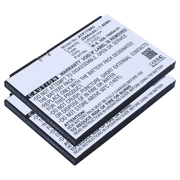 2x Batteri til Netgear AirCard 810, 810S, 790S, 790, 779S, AC790S, AC779S, Fuse 779, NTGR779ABB W-7, -7a, -7b, -8a (2000mAh, 3.7V) fra CELLONIC