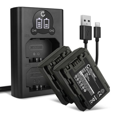 2x Kamera batteri til Sony NP-FZ100 - Udskift NP-FZ100 batteri 2040mAh + Dobbelt Oplader BC-QZ1 ekstra batteri