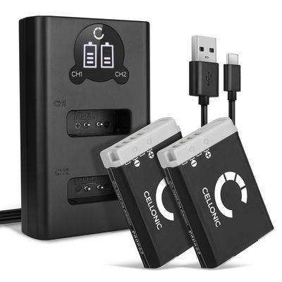 2x Nyt Kamera Batteri til Canon PowerShot G7X, G7 X Mark II, G5 X, SX740 HS, SX620 HS, SX730 HS, NB13L - NB-13L 1010mAh + Dobbelt Oplader CB-2LHE skift batteri til kamera