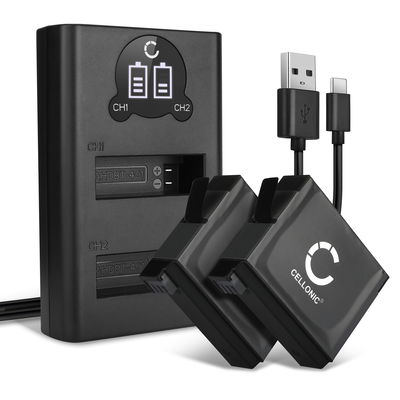 2x Kamera batteri til GoPro AHDBT-401 335-06532-000 - Udskift AHDBT-401 335-06532-000 batteri 1160mAh + Dobbelt Oplader ekstra batteri