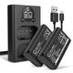 2x Batteri 3400mAh + Dobbeltoplader