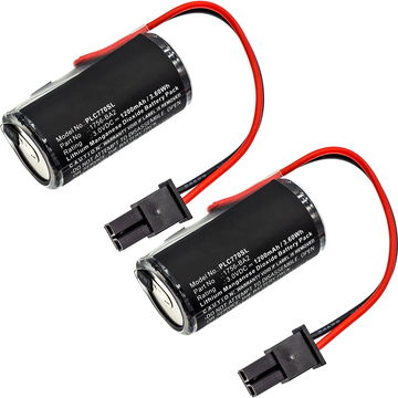 2x Batteri til Allen-Bradley 1756 L61S / 1756 L62S / 1756 L63S / 1756-BA2 / 94811501 rev12 / ControlLogix 556x Series - (1200mAh) udskiftsningsbatteri