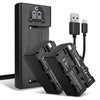 2x Batteri 4400mAh+ Dobbelt Oplader