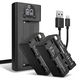 2x Batteri 4400mAh + Dobbeltoplader