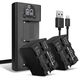 2x Batteri 6600mAh + Dobbeltoplader