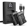 2x Batteri 2000mAh+ Dobbelt Oplader