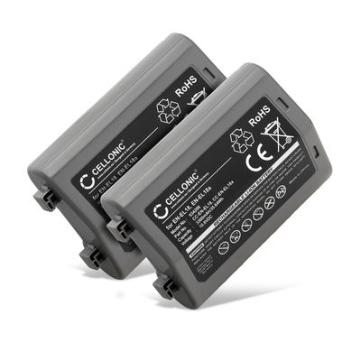 2x Batteri til Nikon D850, D5, D800, D810, D4s, D4, D6, D800E, Z 9 3300mAh fra CELLONIC