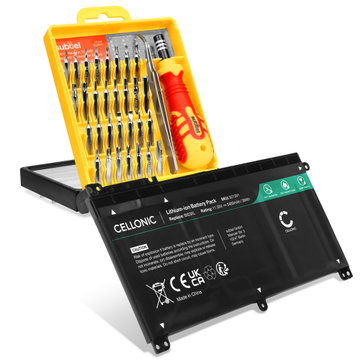 BI03XL Batteri til HP Probook X360 11 G1 G2 Stream 14 -ax000nd -AX054SA Pavilion X360 13-U001ND - 3400mAh HP ON03XL Batteriudskiftningssæt med 32 stk. reparationsværktøjssæt