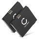 2x Batteri 900mAh