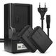 2x Batteri 850mAh + Oplader