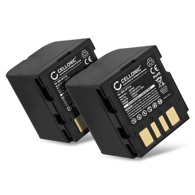 2x Batteri til JVC GZ-D240, GZ-D270, GZ-DF420, GR-D240, GR-D270, GR-D290, GR-DF420, GR-X5 BN-VF714 (1500mAh, 7.4V) fra CELLONIC