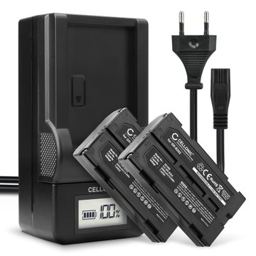 2x Kamera batteri til Panasonic NV-DX1 NV-GS280 GS250 VM-H775 RCA Pro-V730 - Udskift GR-B202 VW-VBD070 VBD1 VM-BPL13 BPL27 batteri + Oplader VW-B202 VW-VBD1 VW-VBD2 ekstra batteri