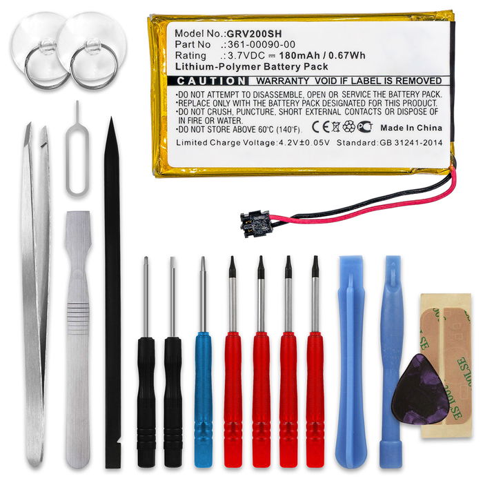 Garmin VivoActive HR batteri 180mAh 3.6V - 3.7V + Værktøj Set fra CELLONIC